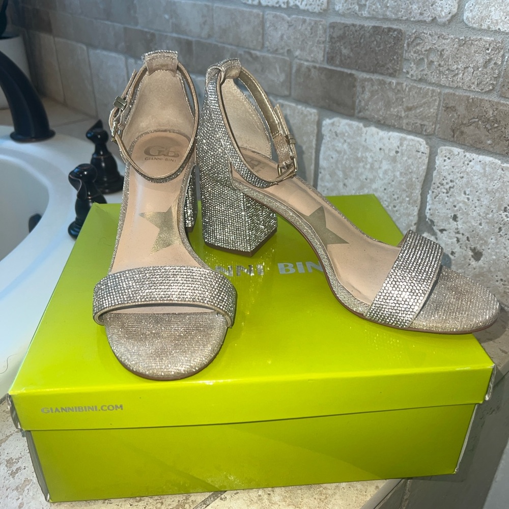 Gianni Bini rhinestone heels